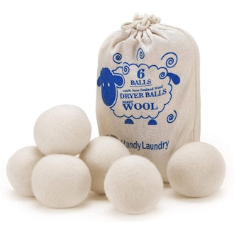 Handy Laundry Wool Dryer Balls (6-Pack)