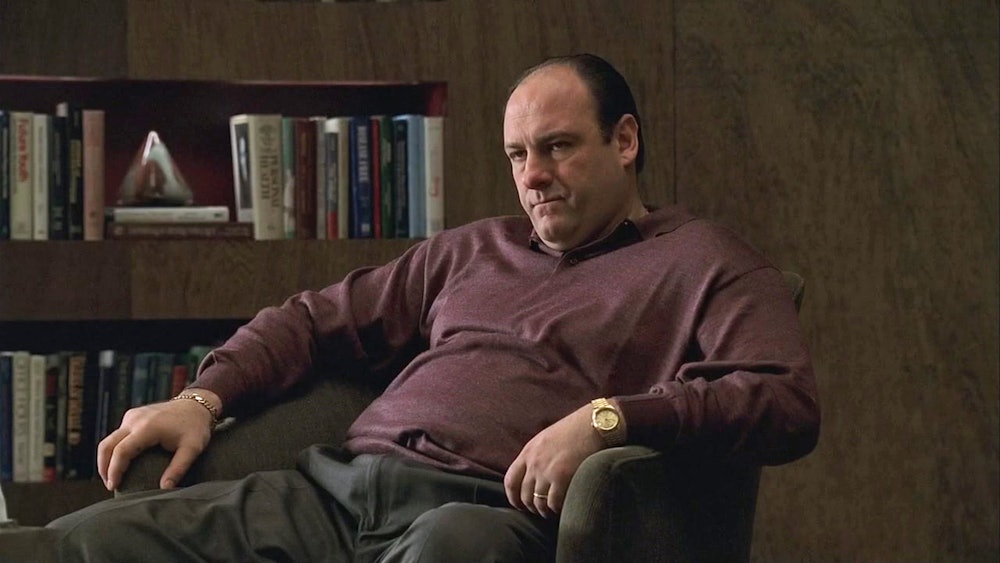 James Gandolfini in The Sopranos.