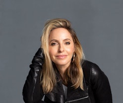 A portrait of Gabby Bernstein in a black jacket, who shared 3 simple practices that can make you a h...