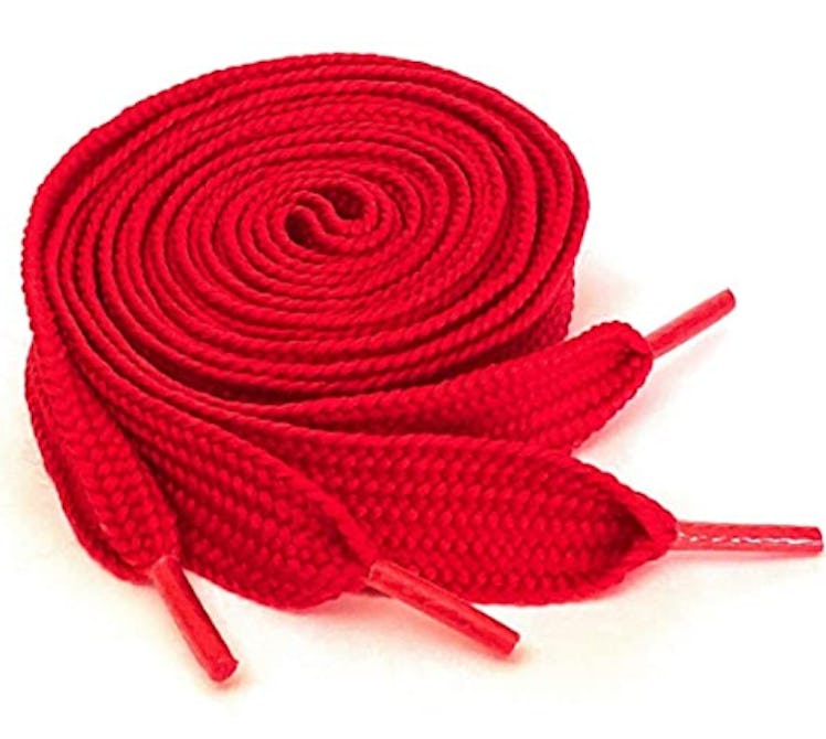 Thick Red Shoelaces for Sneakers, Boots and Shoes