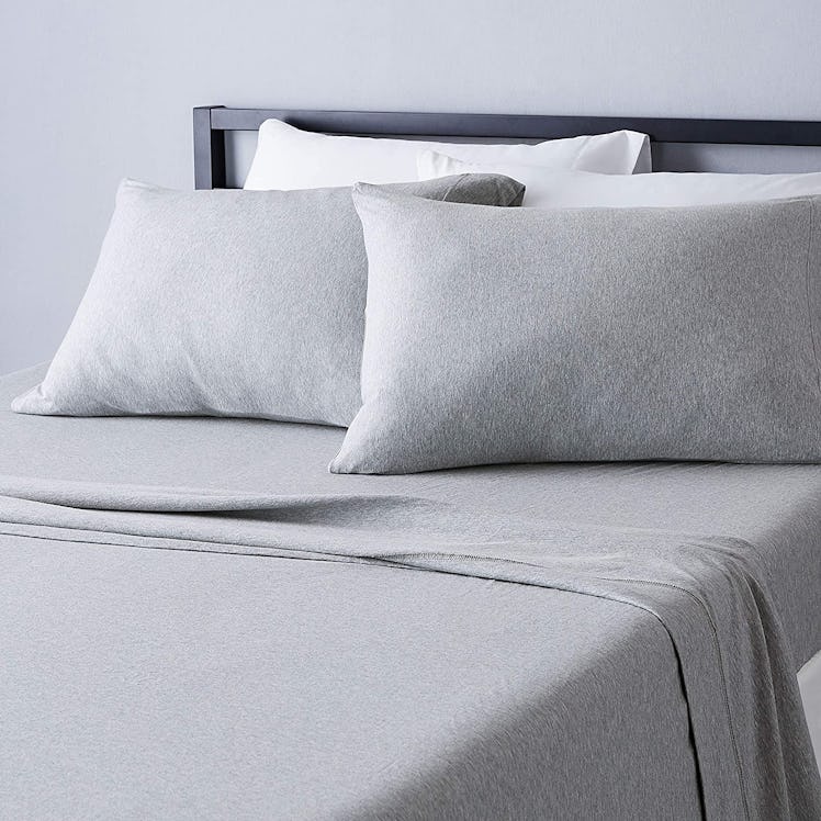 Amazon Basics Cotton Jersey Bed Sheet Set