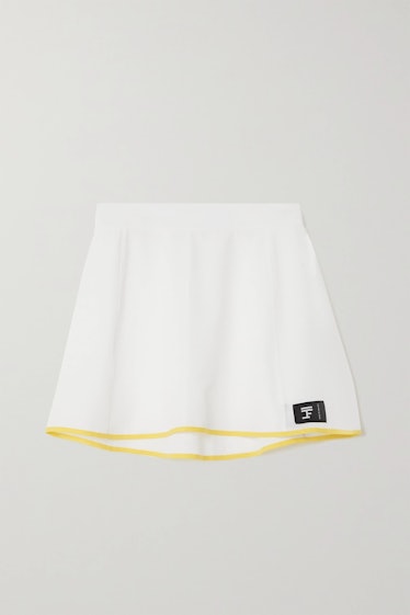 Perforated stretch-jersey tennis skirt from Full Court, available to shop on Net-a-Porter.