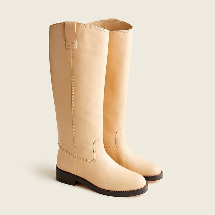 J.Crew's knee-high leather boots. 