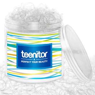 Teenitor Clear Elastic Hair Bands (2000 Pieces)
