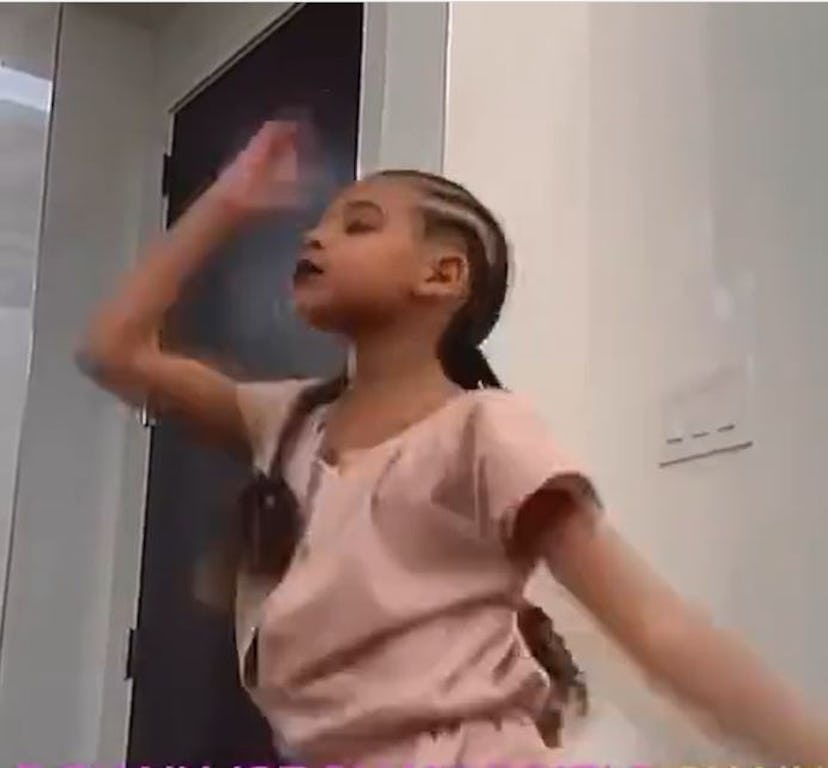 Blue Ivy dances to her mom’s “Mood 4 Eva” in this May 2020 video.