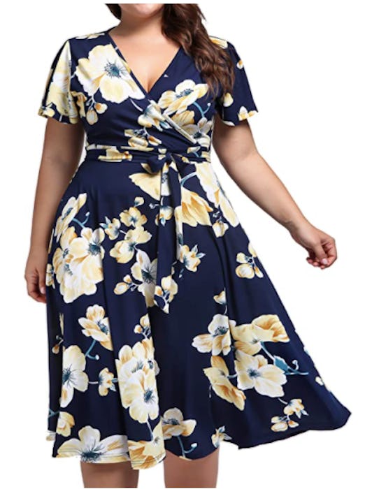 kissmay Plus Size Midi Dress 