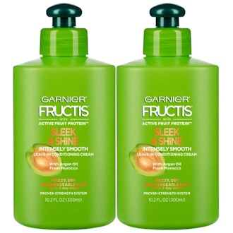 Garnier Fructis Sleek & Shine Intensely Smooth Leave-In Conditioning Cream (2 Pack)