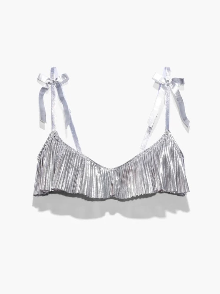 Pleated Lamé Unlined Bra from Savage X Fenty.