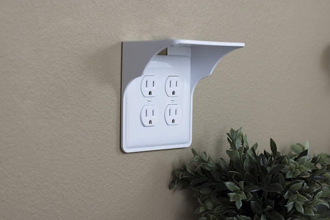 Storage Theory Power Perch Double Wall Outlet Shelf