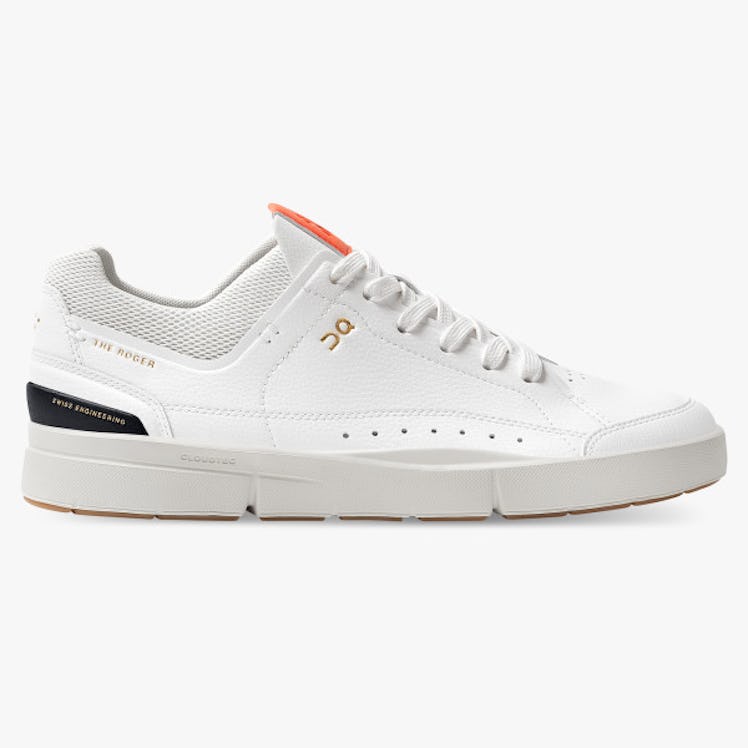 The Roger Centre Court sneaker in White/Flame from On.