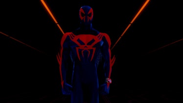 Miguel O’Hara in the post-credits scene of 2018’s Spider-Man: Into the Spider-Verse