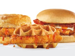 Hardee's and Carl's Jr. new Hot Honey Chicken Sandwiches are in 'Adult Swim' meals.