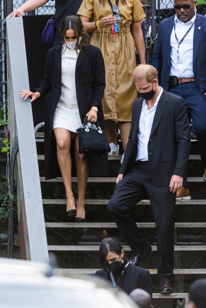 Meghan Markle, Duchess of Sussex, and Prince Harry, Duke of Sussex, depart the Global Citizen concer...