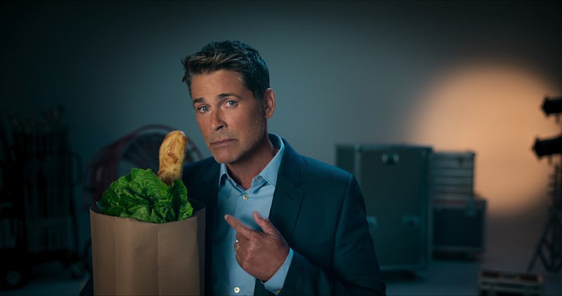 Actor Rob Lowe hosts the comedy series 'Attack Of The Hollywood Clichés!,' via the Netflix press sit...