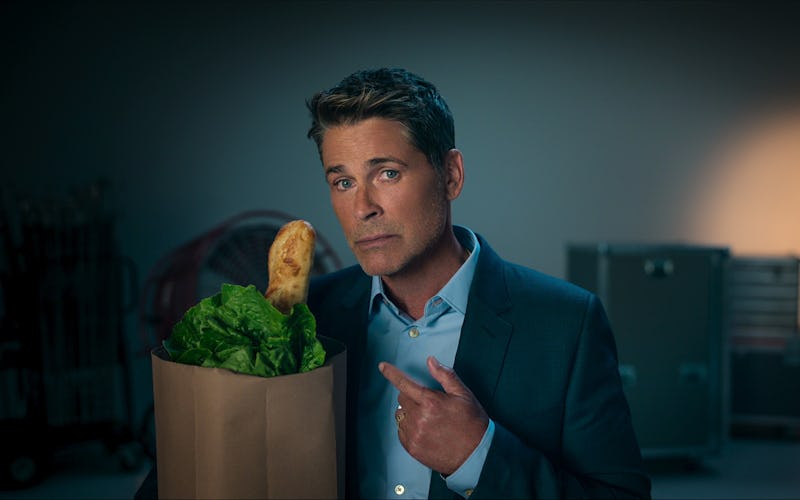 Actor Rob Lowe hosts the comedy series 'Attack Of The Hollywood Clichés!,' via the Netflix press sit...