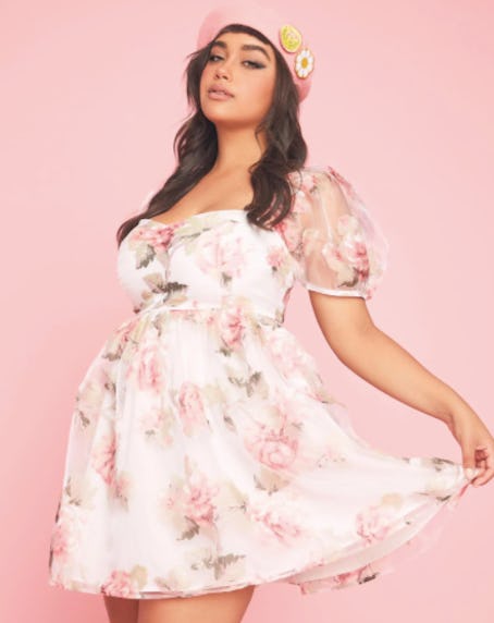 Sugar Thrillz My Darling Rose Babydoll Dress