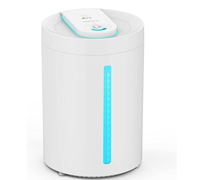 easy to clean MOOKA Cool Mist Humidifier with blue light on front