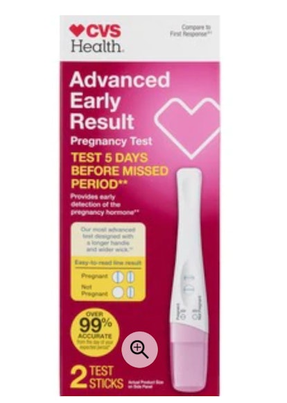 Product photo for CVS pregnancy test