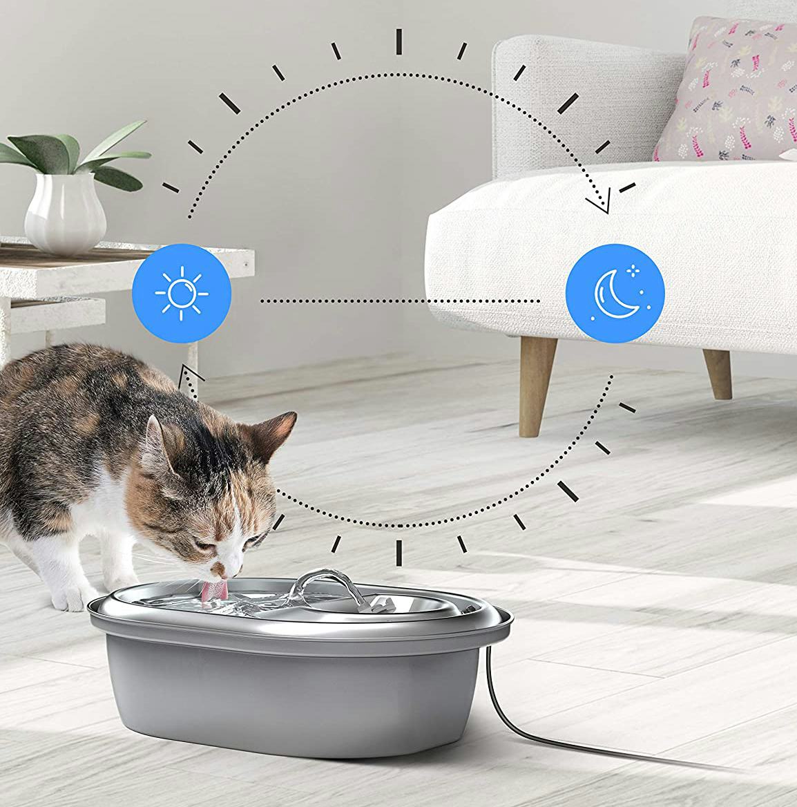 PETLIBRO Cat Water Fountain Stainless Steel