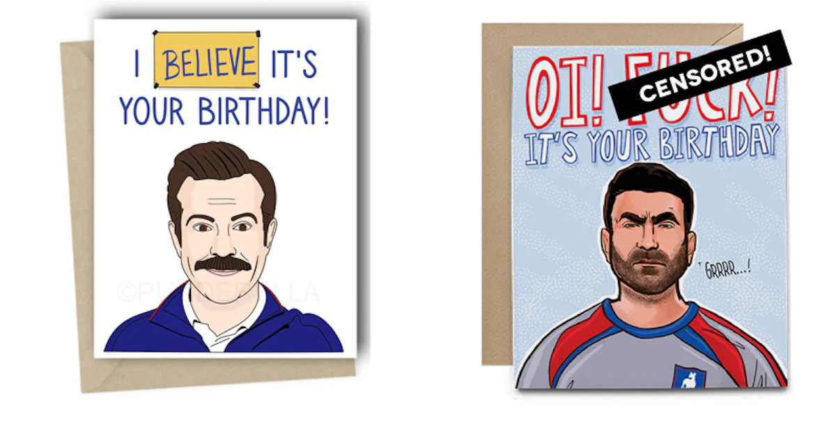 These Ted Lasso Birthday Cards On Etsy Reference The Believe Sign These Ted Lasso Birthday Cards On Etsy Reference The Believe Sign