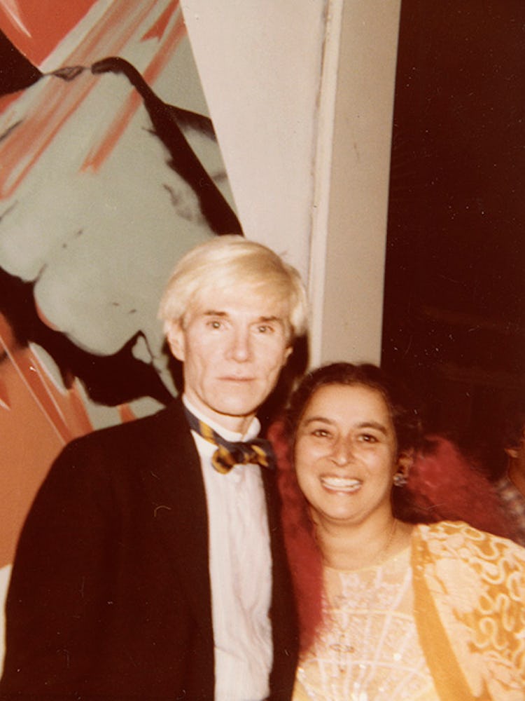 Quinn with Warhol, Los Angeles, 1983.