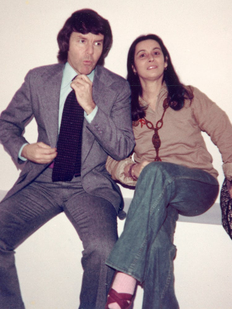 Jack and Joan at a gallery opening, 1977.