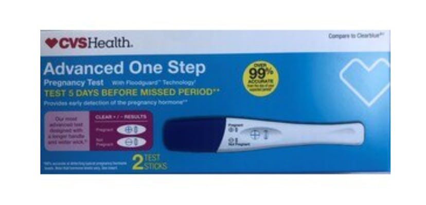 Product image for CVS pregnancy test
