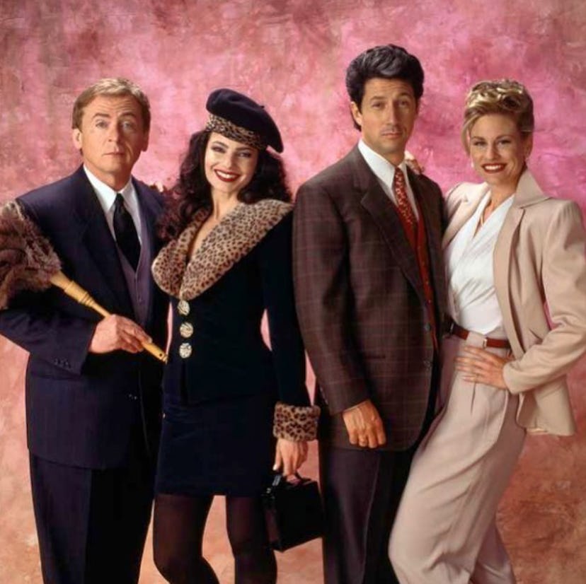 an image of the nanny cast from the pilot episode