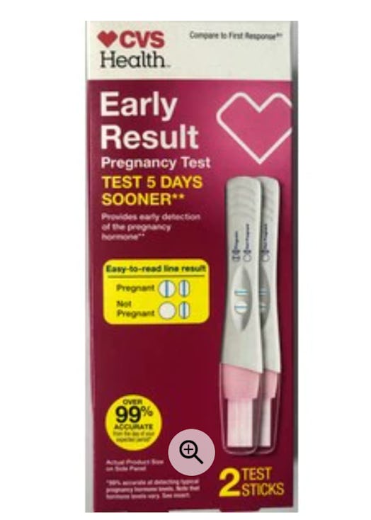 Product image for CVS pregnancy test