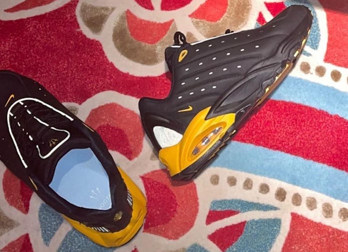 Drake's Nike Hot Step Air Terra sneaker in "Black/Yellow"