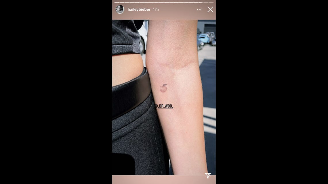 Hailey Bieber's Tattoo Collection Over 20 Pieces Of Tiny Body Art