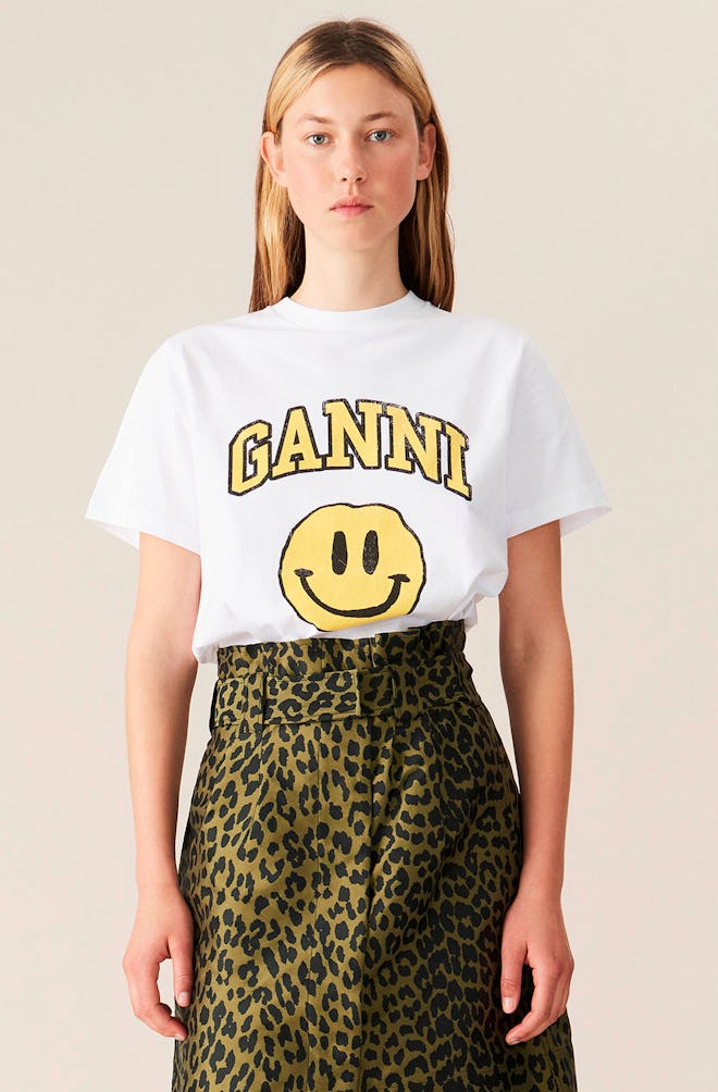 Ganni Signature Smiley Tee