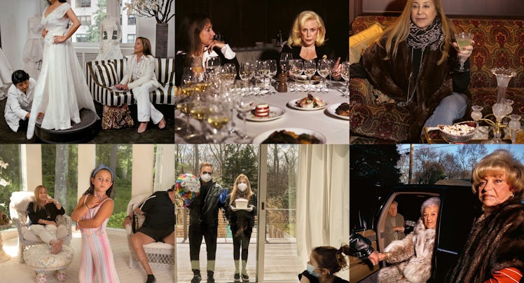 A collage of photographs by Gillian Laub of her family members