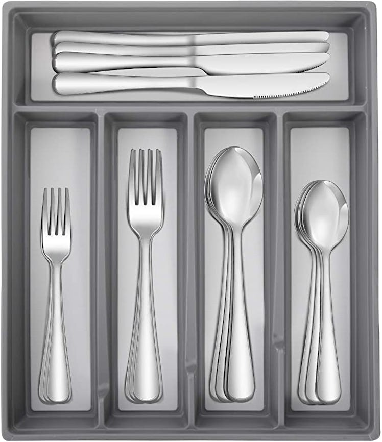 HIWARE Stainless Steel Flatware Set (20-Piece)
