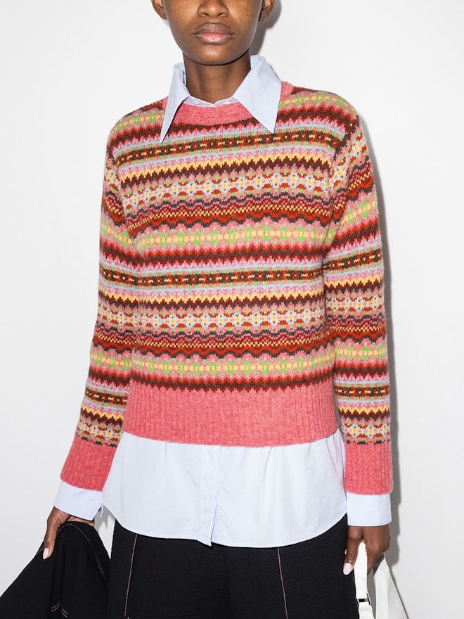 Molly Goddard Carla Fairisle Jumper