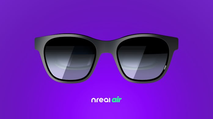 Nreal Air AR glasses with adjustable viewing angles