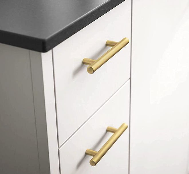 goldenwarm Brushed Brass Cabinet Pulls (10-Pack)