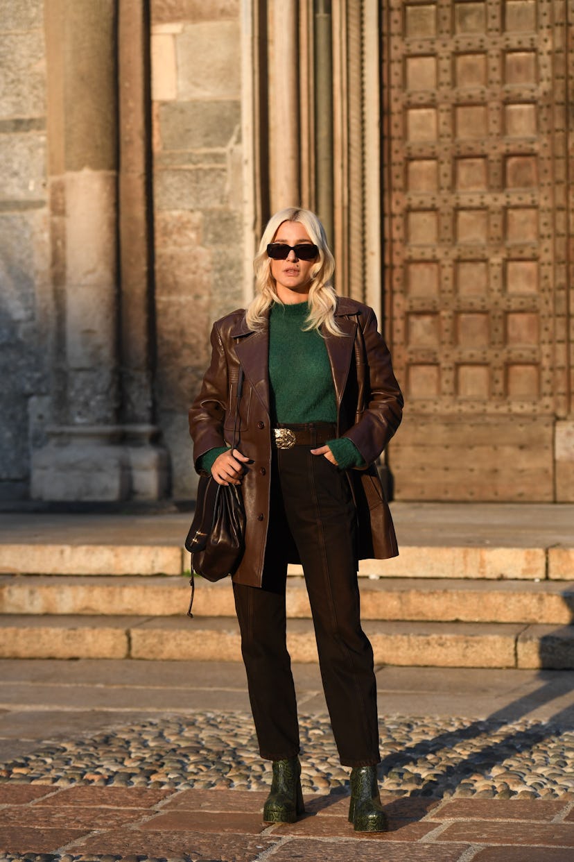 Street style at Milan Fashion Week Spring 2020.