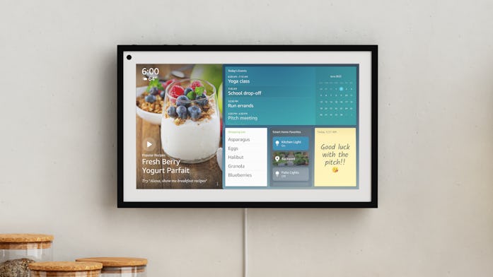 The Echo Show 15 has a 5-megapixel camera in the top corner for video calling.