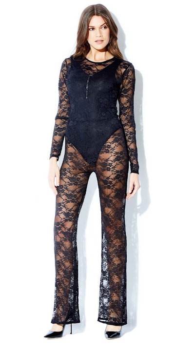 black lace jumpsuit