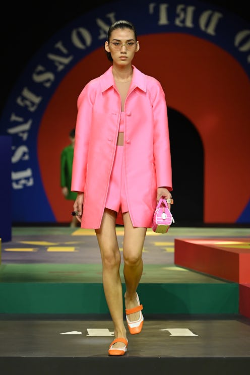 A model walks the runway during the Dior Womenswear Spring/Summer 2022 show as part of Paris Fashion...