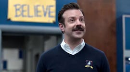 The 'Ted Lasso' 'Believe' sign is referenced in these Etsy birthday cards.