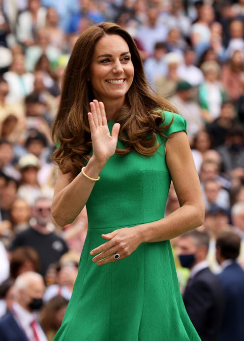 Catherine, The Duchess of Cambridge at the Ladies' Singles Final match prize ceremony of Ashleigh Ba...