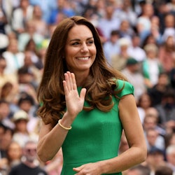 Catherine, The Duchess of Cambridge at the Ladies' Singles Final match prize ceremony of Ashleigh Ba...