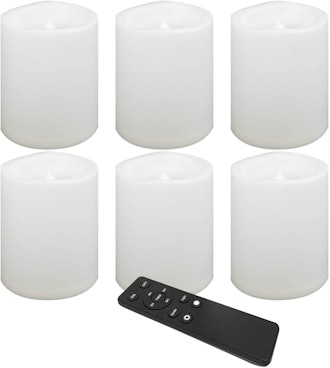 Candle Choice Waterproof Battery-Operated Flameless Candles (6-Pack)