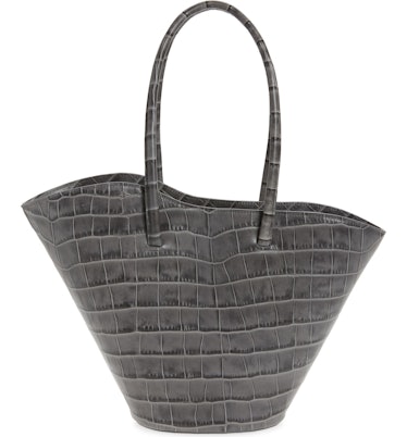 Tall Tulip Leather Tote