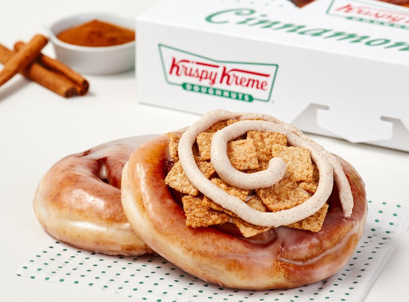 Krispy Kreme's new Cinnamon Rolls come in two tasty flavors.