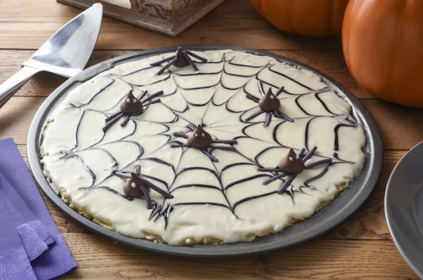 Halloween cookie pizza is one Halloween pizza idea to try.