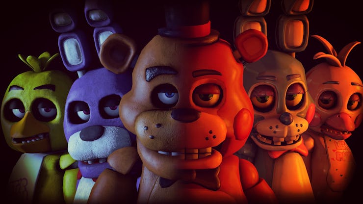 animatronic animals from Five Nights at Freddy's