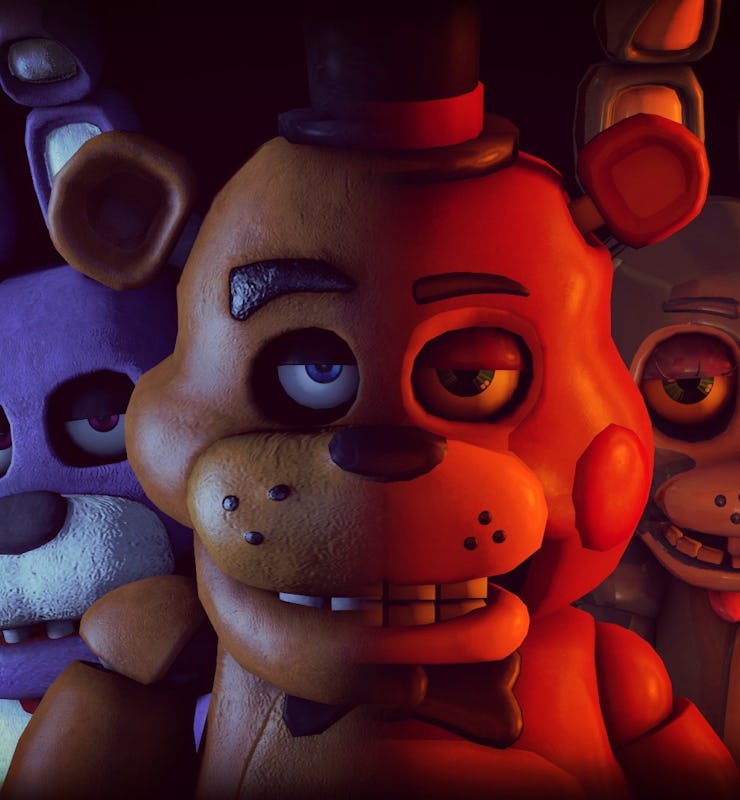 animatronic animals from Five Nights at Freddy's